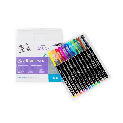 Picture of Mont Marte Real Brush Pens 12pc
