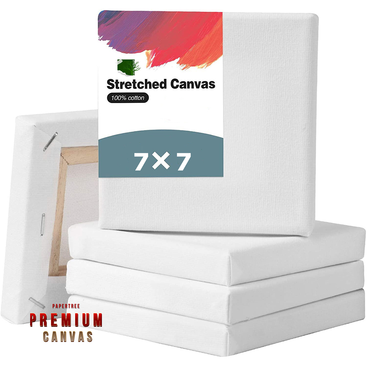 Picture of White Premium Canvas 7/7 Inch- Pack of 3 pcs