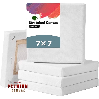 Picture of White Premium Canvas 7/7 Inch- Pack of 3 pcs