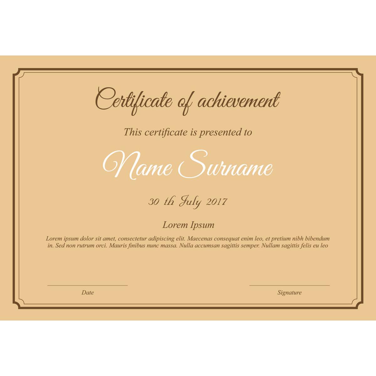 Picture of Brown Texture Kraft Certificate Print Paper A4 size 20 Pcs