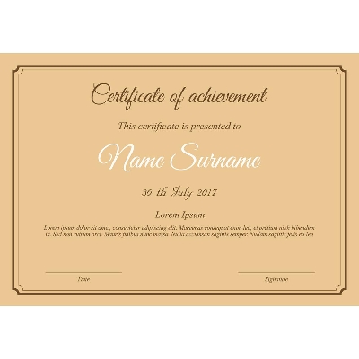 Picture of Brown Texture Kraft Certificate Print Paper A4 size 20 Pcs