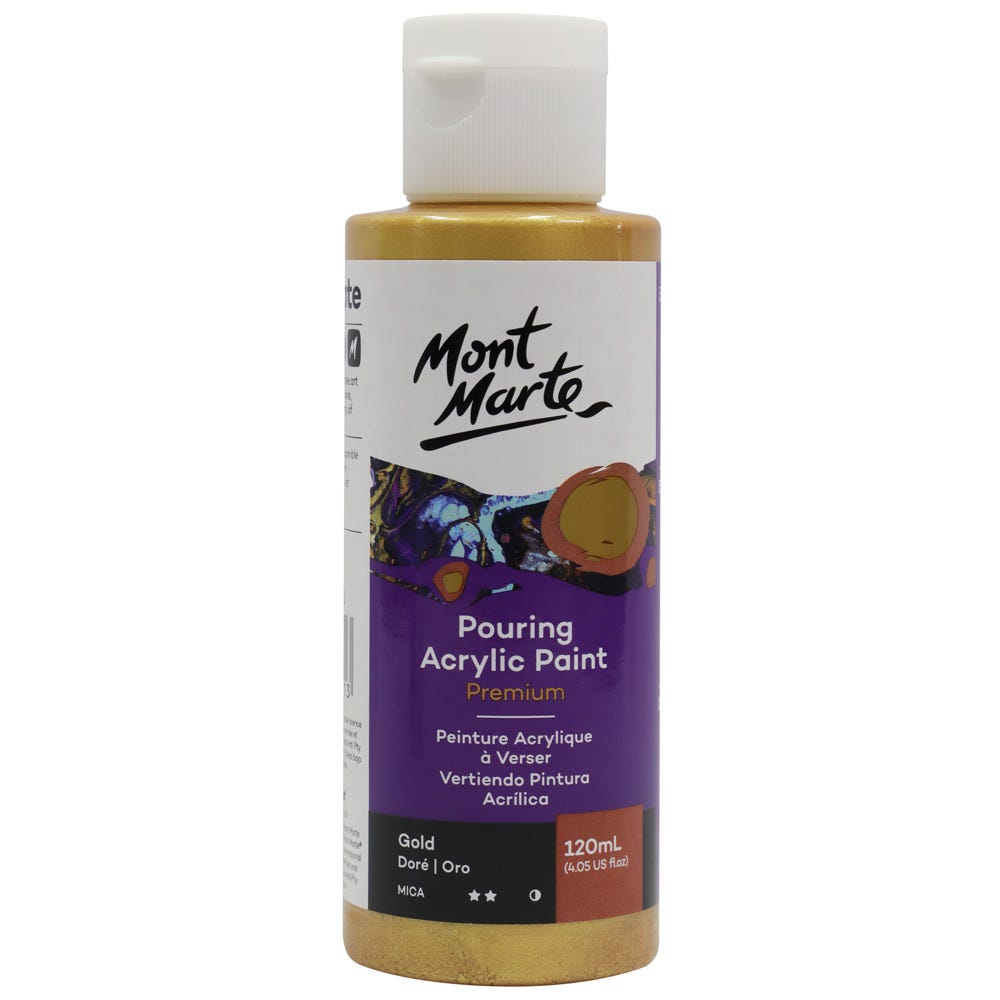 Picture of Mont Marte Pouring Paint 120ml-Gold