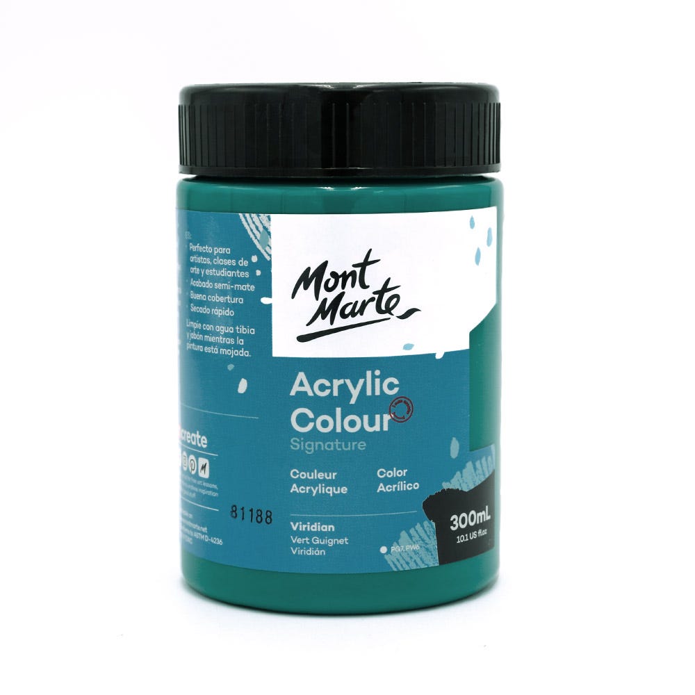Picture of Mont Marte Acrylic Color Paint 300ml-Viridian