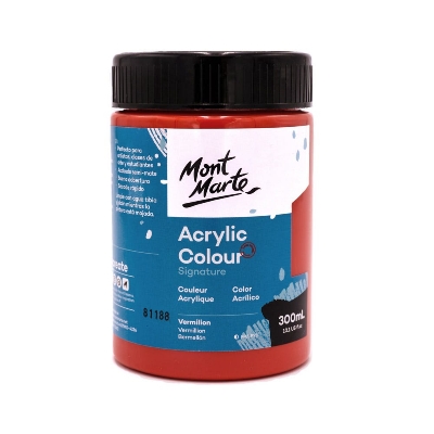 Picture of Mont Marte Acrylic Color Paint 300ml-Vermilion