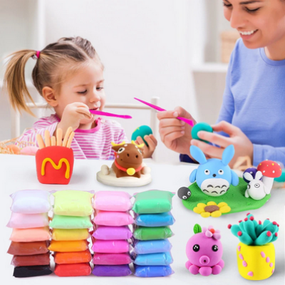 Picture of 12 Colors Soft Super Light Foam Clay Modeling Air Dry Clay For DIY Handmade Toys