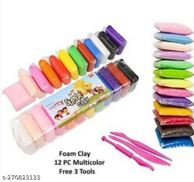 Picture of 12 Colors Soft Super Light Foam Clay Modeling Air Dry Clay For DIY Handmade Toys