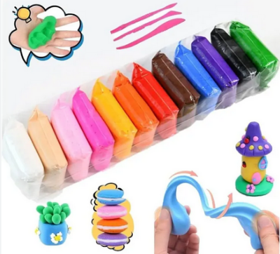 Picture of 12 Colors Soft Super Light Foam Clay Modeling Air Dry Clay For DIY Handmade Toys
