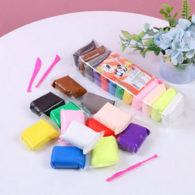 Picture of 12 Colors Soft Super Light Foam Clay Modeling Air Dry Clay For DIY Handmade Toys