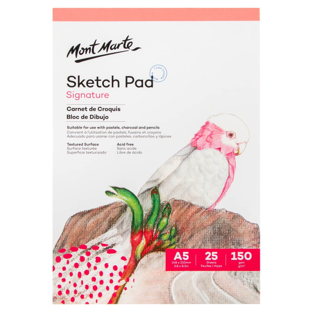 Picture of Mont Marte Sketch Pad 150gsm 25sheet A5