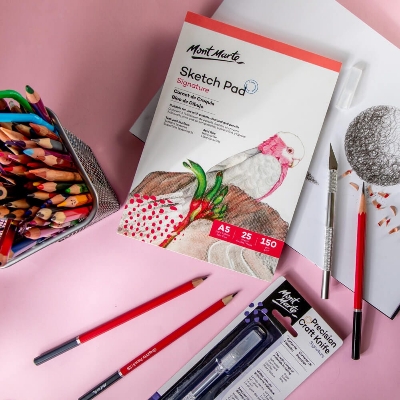 Picture of Mont Marte Sketch Pad 150gsm 25sheet A5