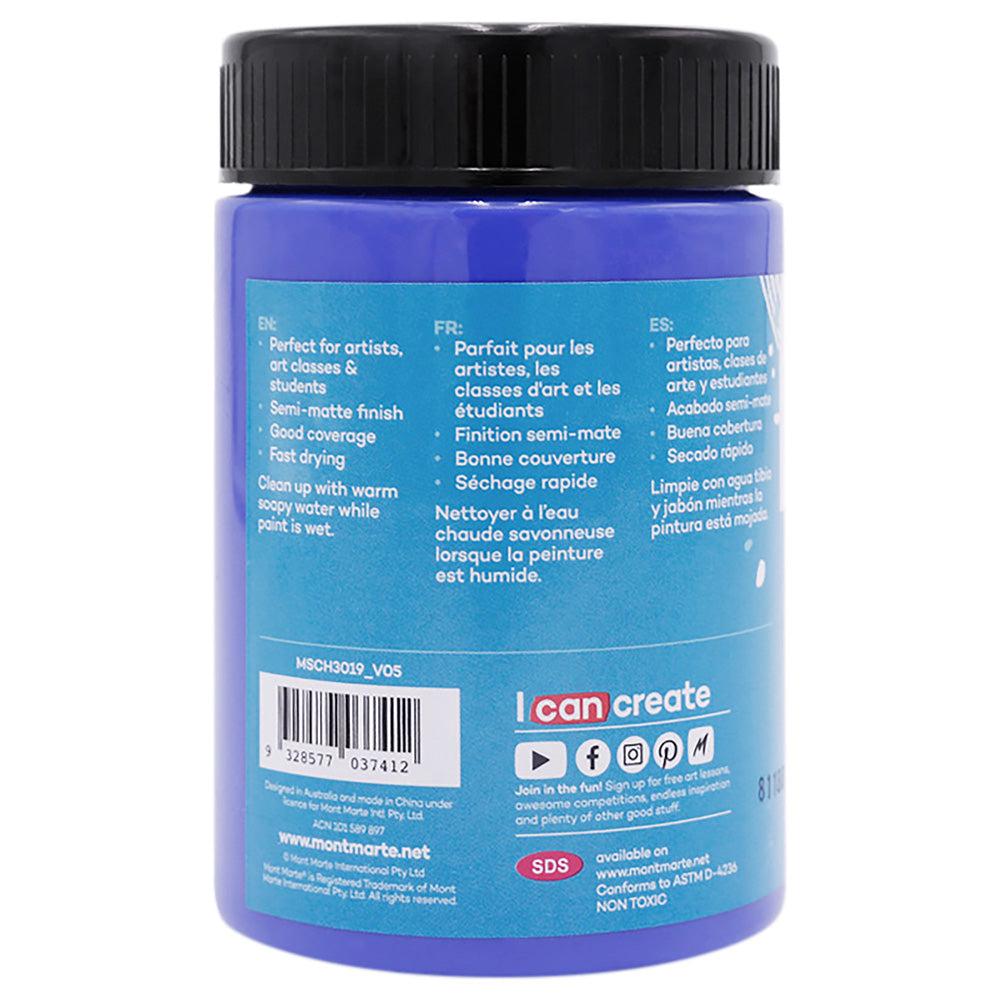 Picture of Mont Marte Acrylic Colour Paint 300ml - Ultramarine Blue