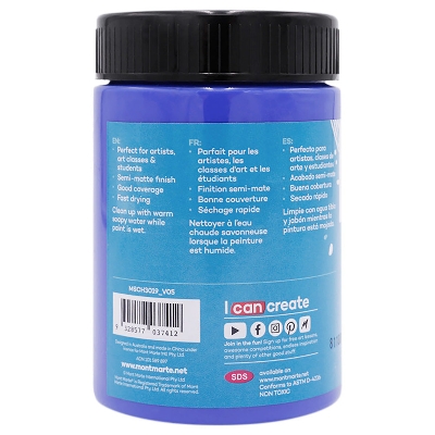Picture of Mont Marte Acrylic Colour Paint 300ml - Ultramarine Blue