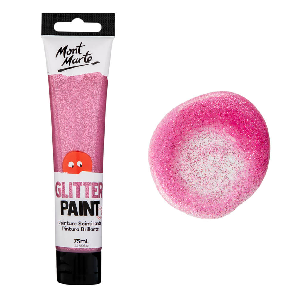 Picture of Mont Marte Glitter Paint 75ml-Pink