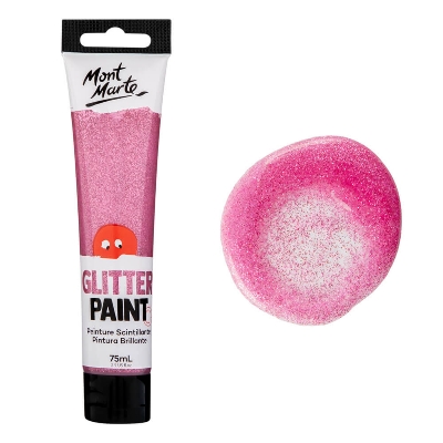 Picture of Mont Marte Glitter Paint 75ml-Pink