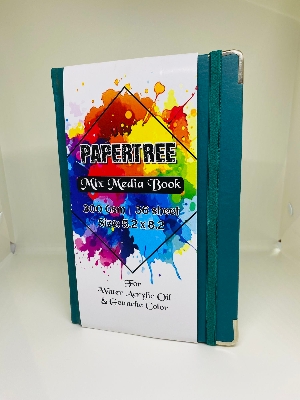 Picture of Papertree Mix Media Art Book 5.2x8.2 inch -300gsm -36 Sheets