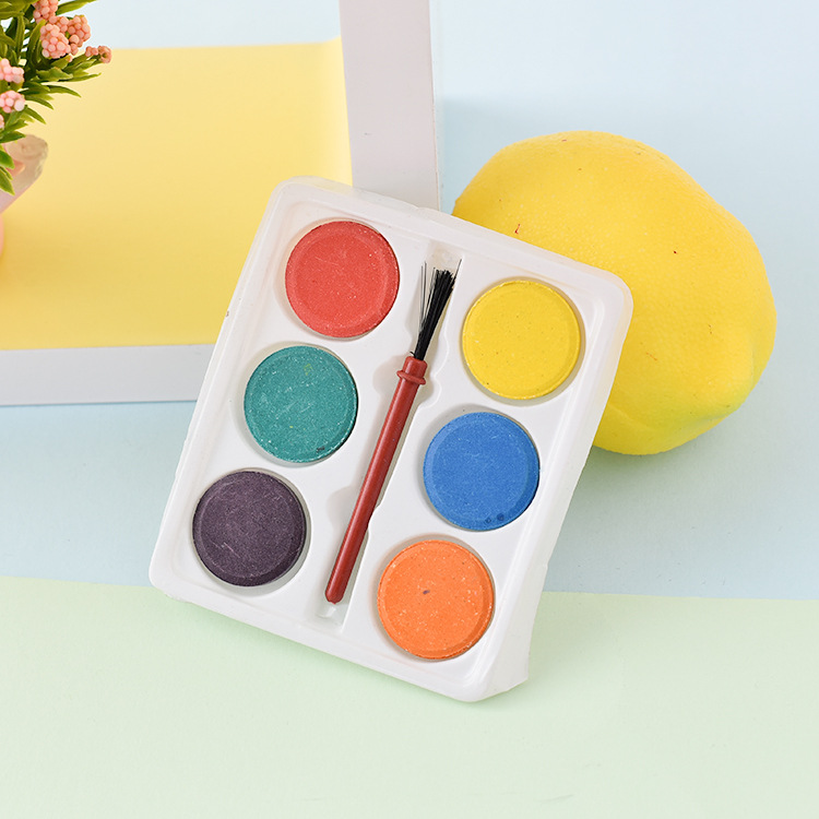 Picture of Water color cake Pigment powdersmall watercolour6 colors