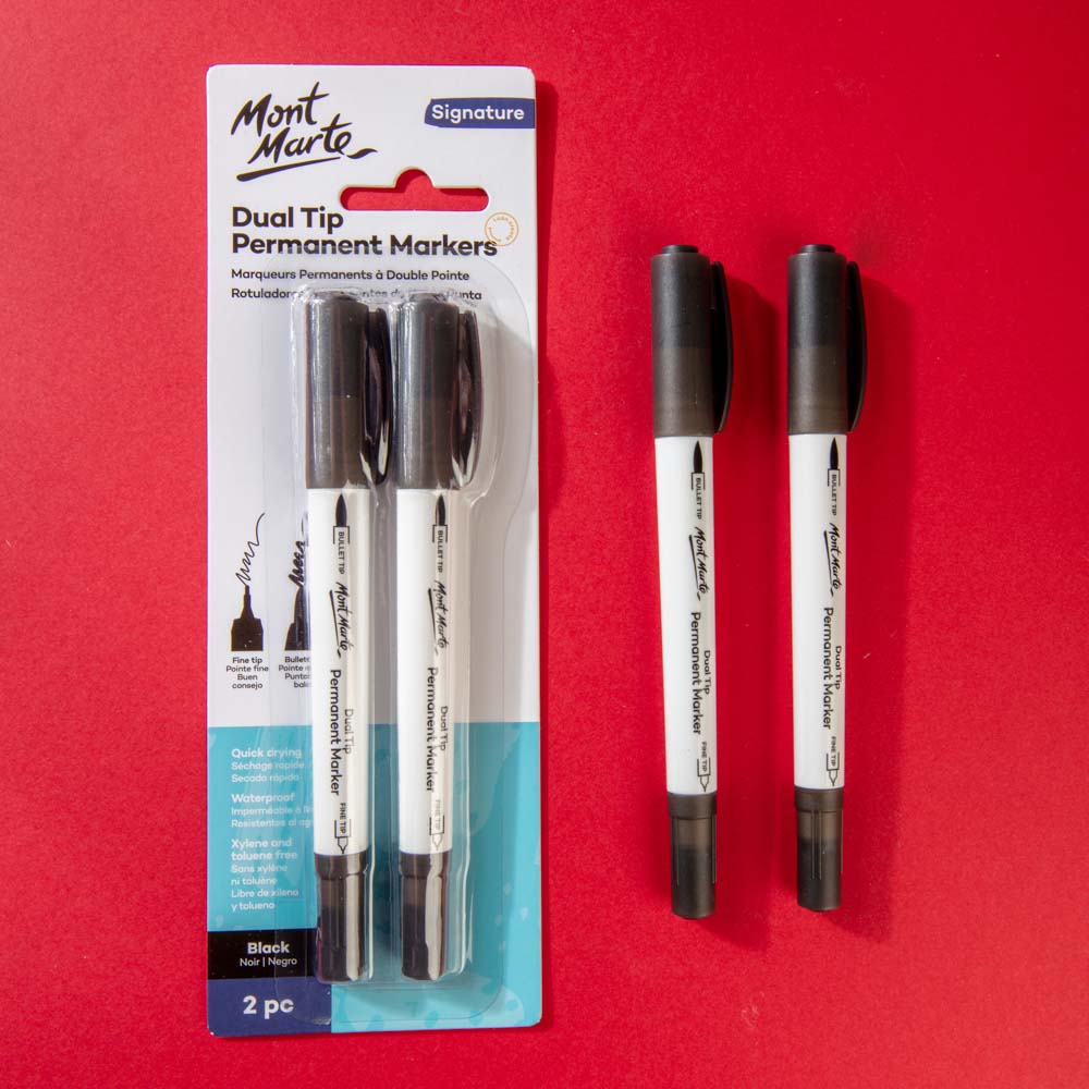 Picture of Mont Marte Permanent Marker Black-2pcs