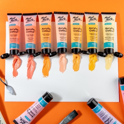 Picture of Mont Marte Acrylic Color Pastel Colors 12pc*36ml