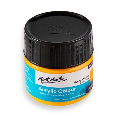 Picture of Mont Marte Acrylic Color Paint 100ml-Orange Yellow
