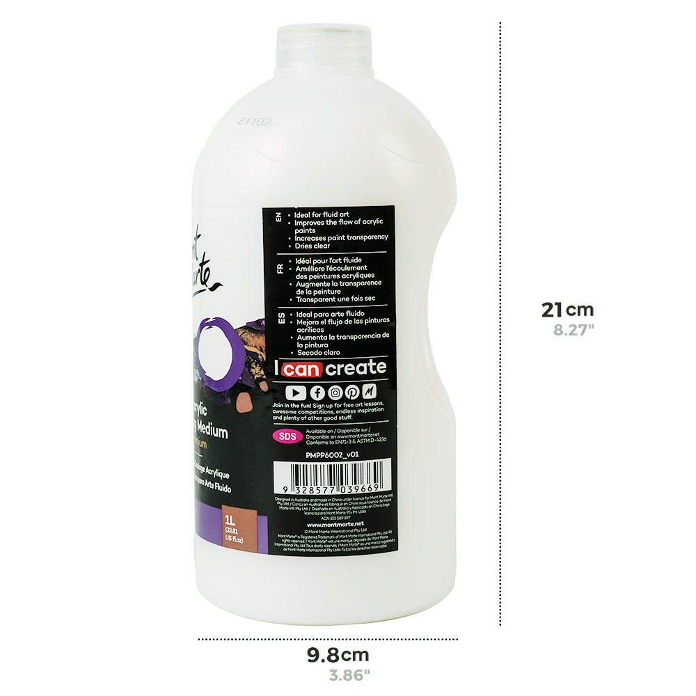 Picture of Mont Marte Acrylic Pouring Medium 1 litre