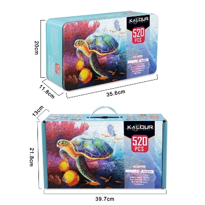 Picture of KALOUR Premium Color Pencil 520 Color with iron box
