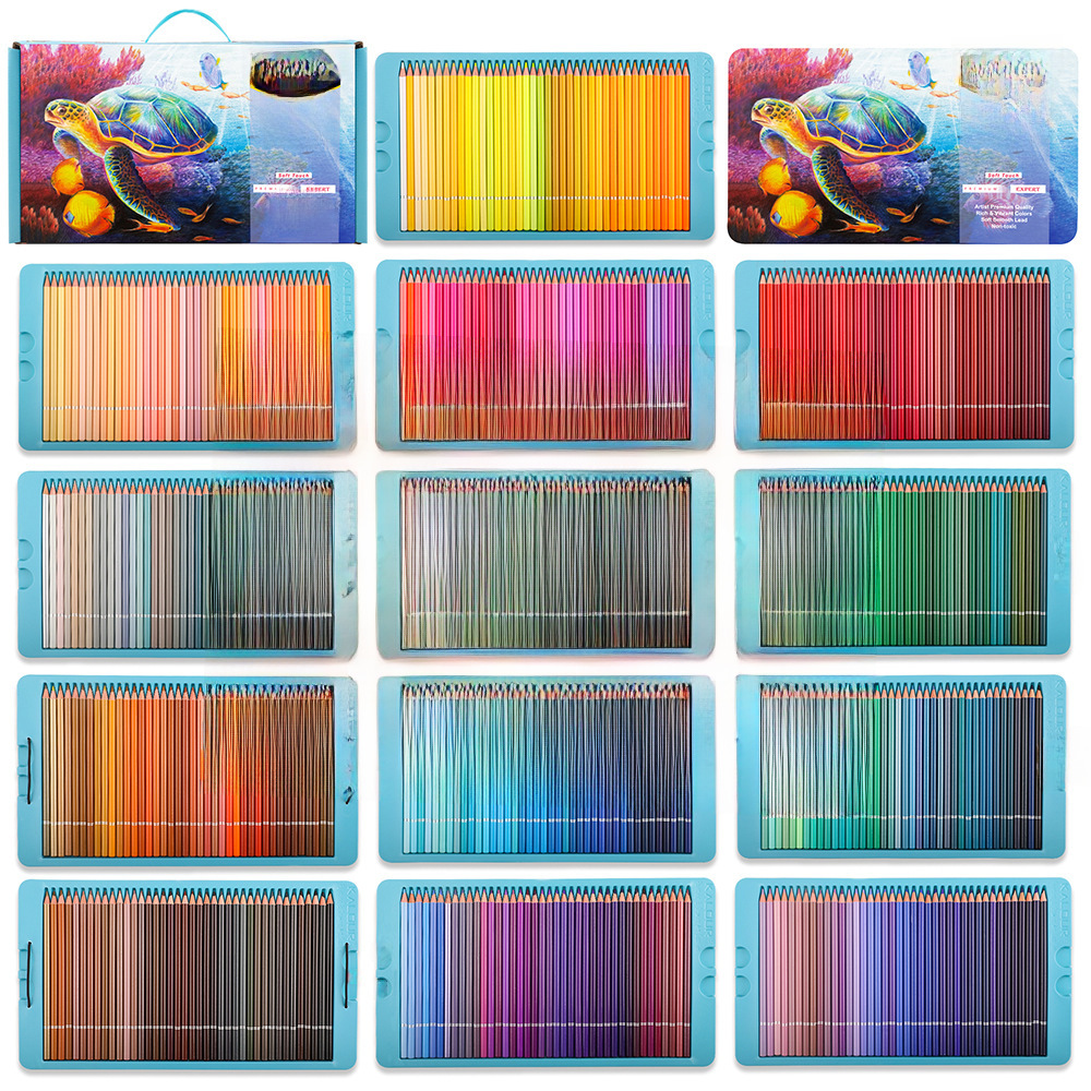 Picture of KALOUR Premium Color Pencil 520 Color with iron box