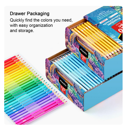 Picture of 520 Pcs Color Pencil Soft core HB for Artist student and Professional