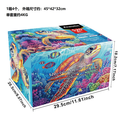 Picture of 520 Pcs Color Pencil Soft core HB for Artist student and Professional