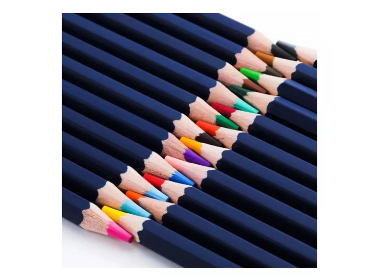 Picture of Deli EC122-72 Finalino Professional Colors Pencils Set of 72 Pcs With iron Box