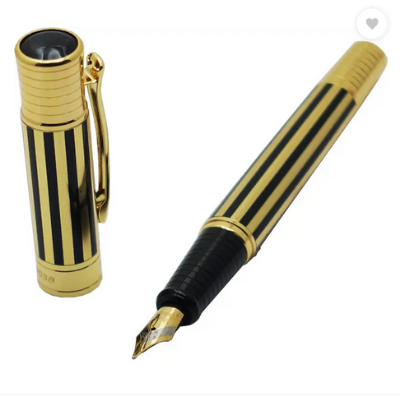 Picture of Dikawen Premium 8038 Gold Plated Designer Metal Body Stylish Gift Fountain Pen
