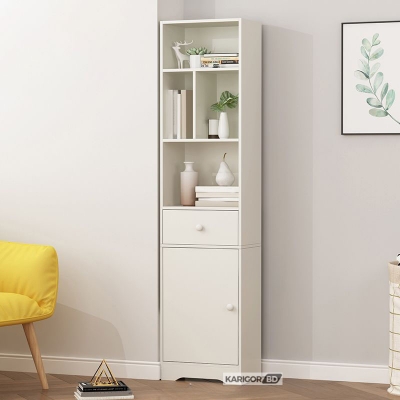 Picture of Karigor BD Modern Library Book Shelf Standing Display Shelve Rack Engineered Wood Bookcase Bookshelf Showpiece Rack with Storage Cabinet by KARIGOR BD