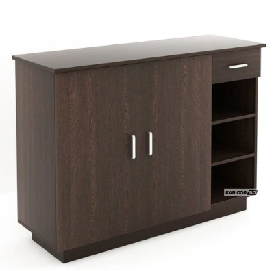 Picture of Karigor BD Home Furniture Shoe Rack with Cover and Open Shoe Organizer Shelf Shoe Cabinet Shelving with Personal Drawer