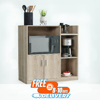 Picture of Karigor BD Mocrowave Oven Rack Kitchen Cabinet Counter-top Stand with Multiple Shelves and Large Storage Capacity
