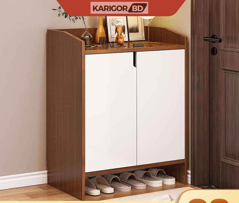 Picture of Karigor BD KARIGOR Simple Design Shoe Cabinet Rack Storage Shelf Cabinet Modern Almari Shoes Organizer Budget Friendly Balcony Cabinet Rack for Shoes