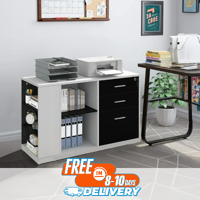 Picture of Karigor BD Office Storage Organizer File Cabinet Sideboard Printer Stand File Rack with Drawers- Model 3D0P5S by KARIGOR