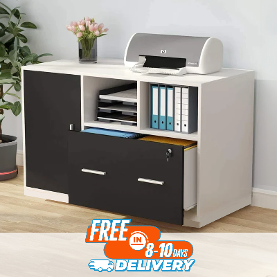 Picture of Karigor BD Office File Cabinet Storage Organizer Sideboard Printer Stand File Rack with Drawers- Model 1D1P2S by KARIGOR