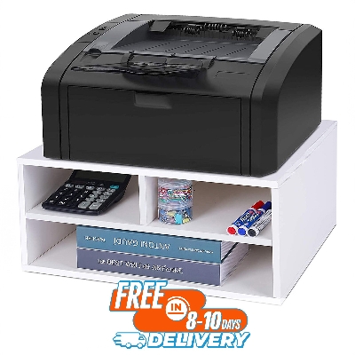 Picture of Karigor BD Printer Stand Desk Organizer with 3 Storage shelving Workspace Table Shelf Rack Desk Organizers for Home & Office By Karigor BD