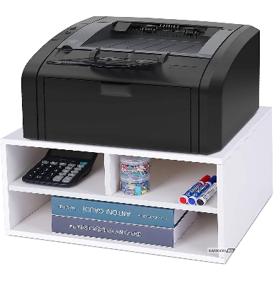 Picture of Karigor BD Printer Stand Desk Organizer with 3 Storage shelving Workspace Table Shelf Rack Desk Organizers for Home & Office By Karigor BD