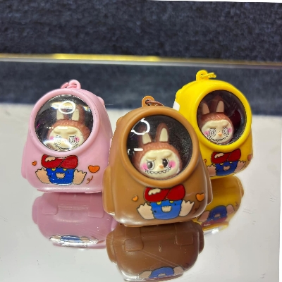 Picture of Trending Anime Keyrings for Girls, Boys, Gifts | Cute Anime, Keychains for Bags, Cars, Bikes Awesome, it also has a lighting system inside. Labubu