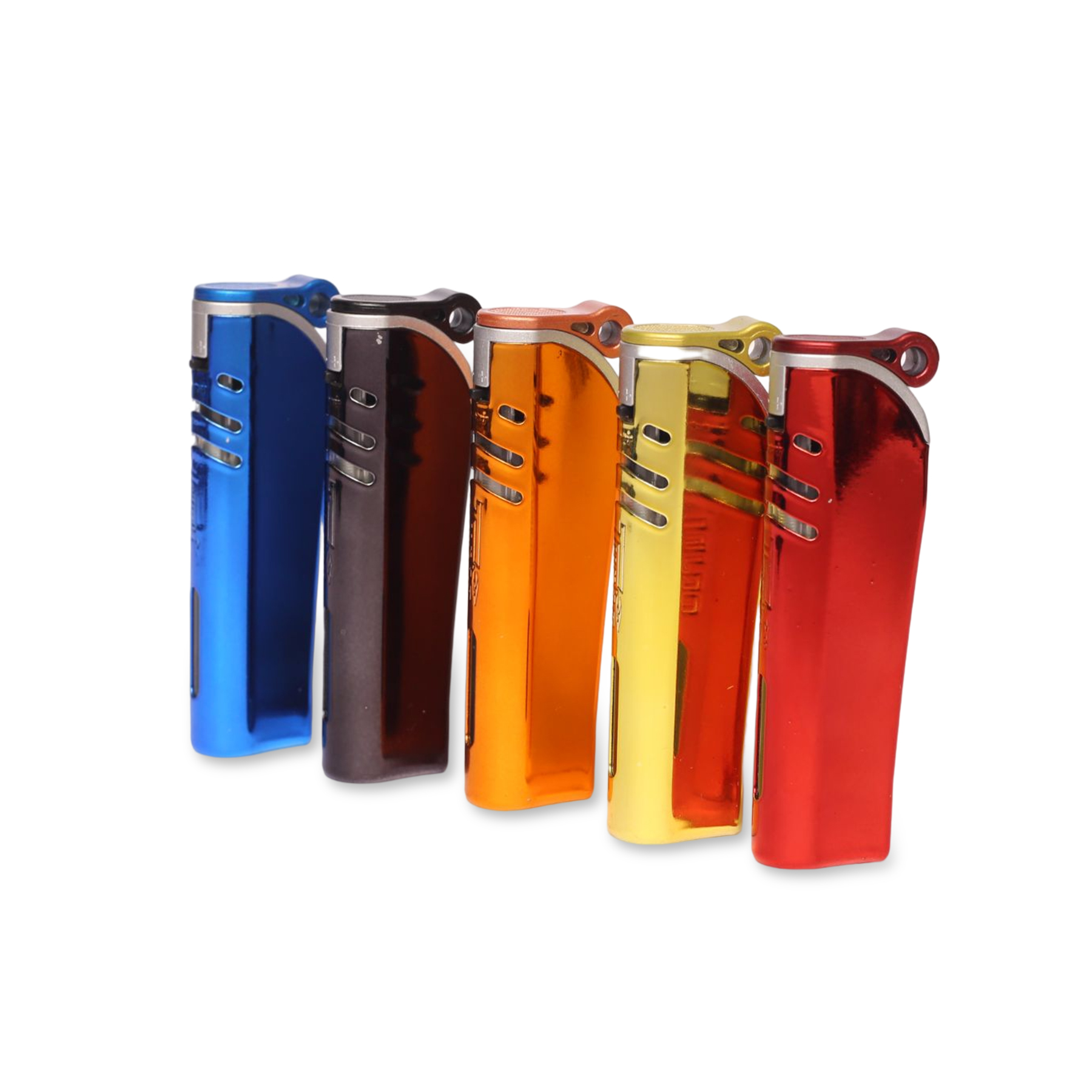 Picture of Blue Metal Turbo jet Windows Gas Lighter Windproof Gas Refillable Butane Gas Lighter Inflatable Lighter Gadgets For Men Gas Refillable