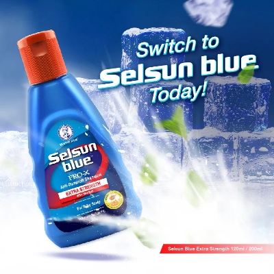 Picture of Selsun Blue PRO X Extra Strength Shampoo Anti Dandruff For Itchy Scalp 120ml UK