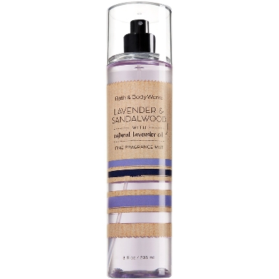 Picture of Bath and Body Works Lavender Sandalwood Fine Fragrance Mist 8 Ounce 236ml USA