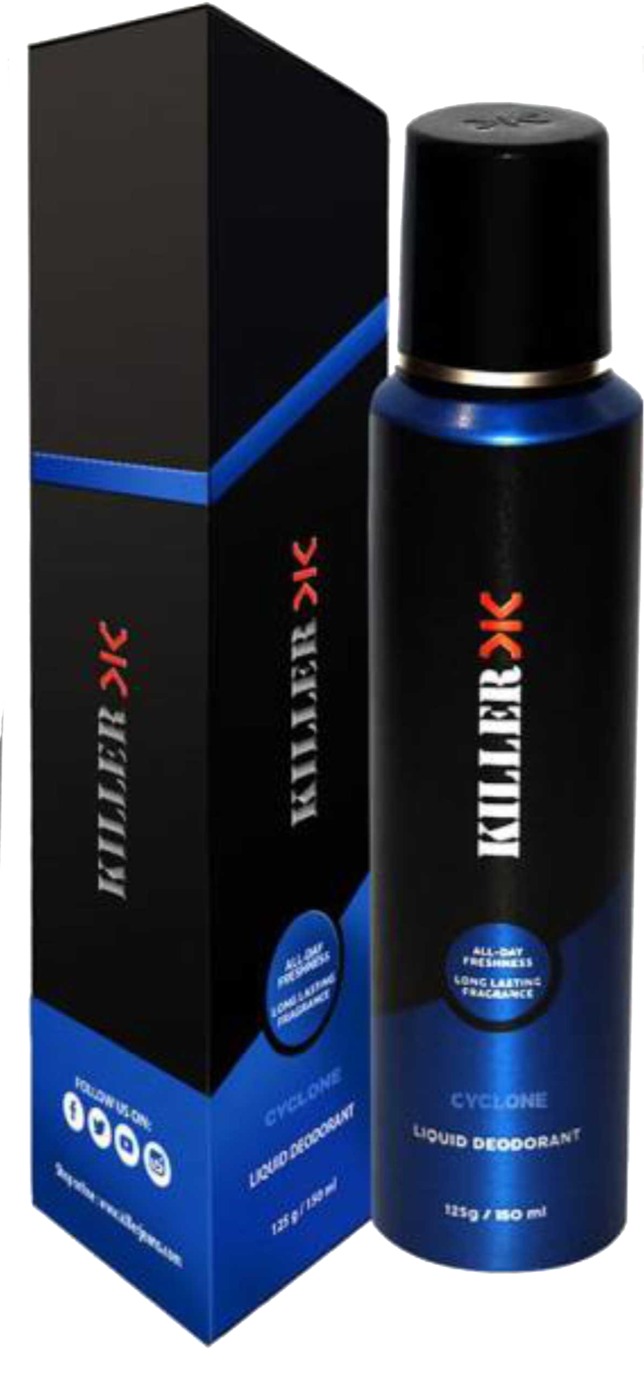 Picture of KILLER Cyclone Liquid Deodorant 150ml INDIAN