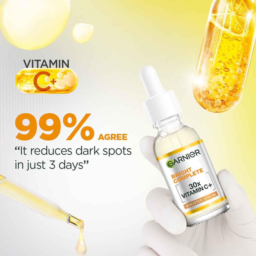 Picture of Garnier Bright Complete  Booster Serum 30x Vitamin C+ 15ml INDIAN
