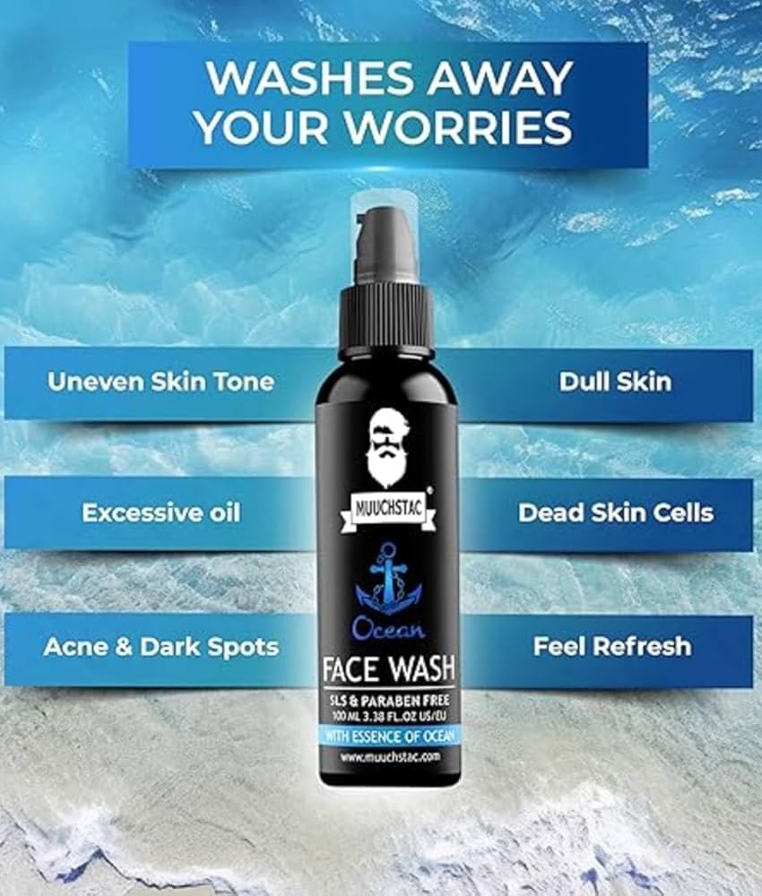 Picture of Muuchstac Ocean Face Wash For Men 100ml INDIAN