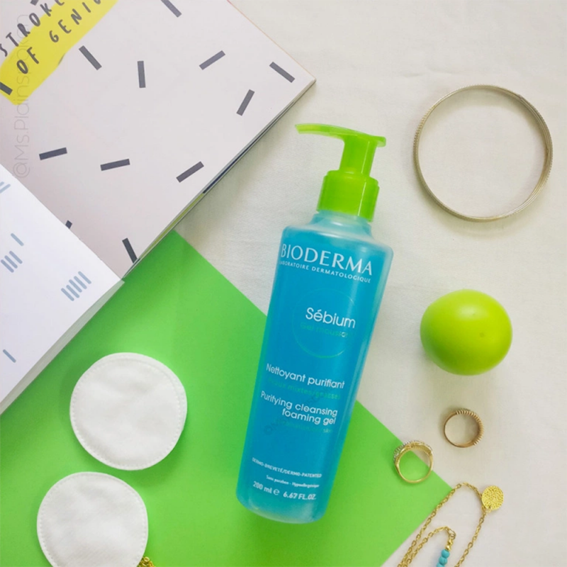 Picture of Bioderma Sebium Purifying Cleansing Foaming Gel Face Wash 200ml FRANCE