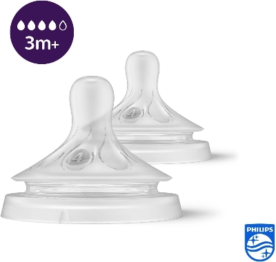Picture of Avent Natural Teat 3Month+ 2pcs Pack Flow Teats INDONESIA