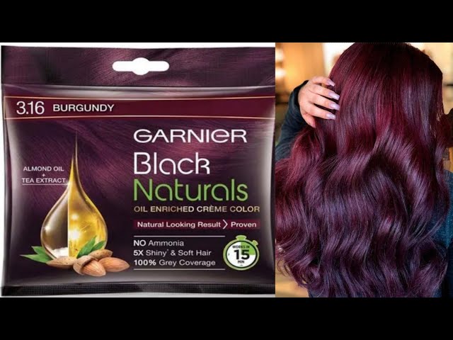 Picture of Garnier Black Naturals Oil Enriched Creme Hair Colour Burgundy 20ml + 20ml 2packets INDIAN