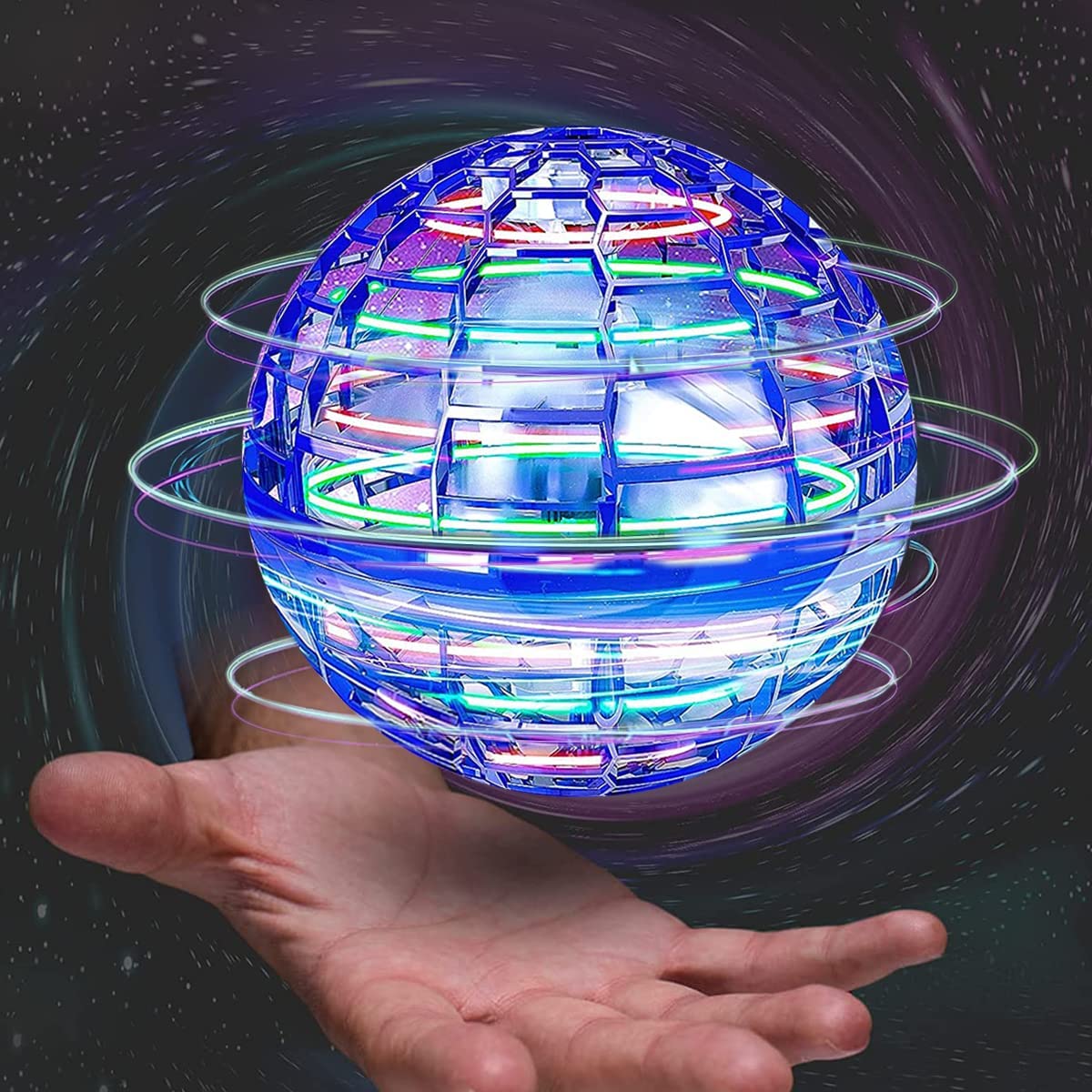 Picture of Flynova Hand Controlled Flying Ball, Magic Ball Spinner 360° Rotating Spinning UFO Safe for Kids Adults Magic Flying