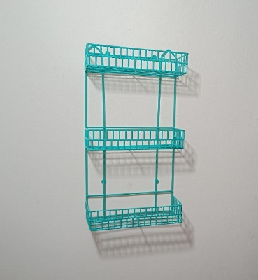 Picture of Hanging Wall Storage Rack Organizer Kitchen rack Furniture space savers